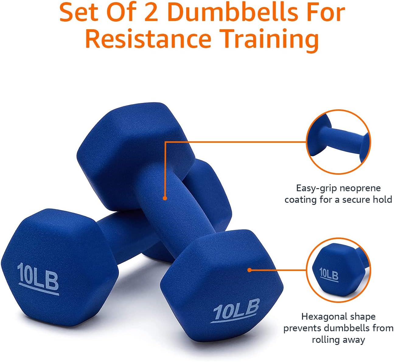 Grip-N-Lift Neoprene Dumbbells